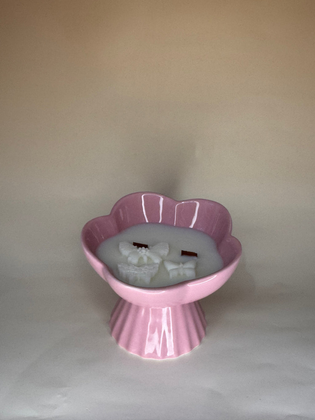 Vela Artesanal Flor Rosa